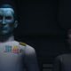 Grand Admiral Thrawn is voiced by Lars Mikkelsen.